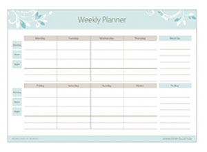 Weekly Planner Pad 
